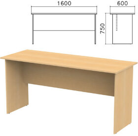 Стол письменный &quot;Канц&quot;, 1600х600х750 мм, цвет бук невский, СК20.10