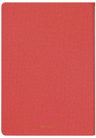 Тетрадь 60 л. в клетку обложка кожзам под лён, сшивка, B5 (179х250мм), КОРАЛЛОВЫЙ, BRAUBERG PASTEL, 403873