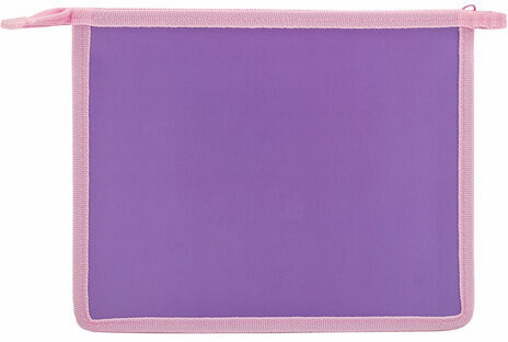 Папка для тетрадей ПИФАГОР А5, 1 отделение, пластик, на молнии, Happy Unicorn, 272199