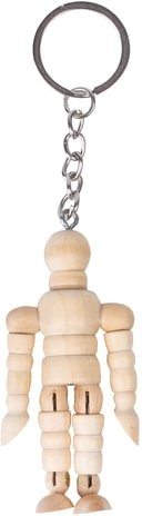 Брелок для ключей "Манекен человека" BRAUBERG ART CLASSIC, дерево, высота 7 см., 191295