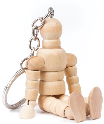 Брелок для ключей "Манекен человека" BRAUBERG ART CLASSIC, дерево, высота 7 см., 191295