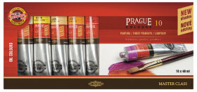 Краски масляные художественные KOH-I-NOOR &quot;Prague&quot;, 10 цветов по 40 мл, 01617S1001KS
