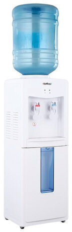 Кулер для воды HOT FROST V118E, напольный, НАГРЕВ/ОХЛАЖДЕНИЕ ЭЛЕКТРОННОЕ, 2 крана, белый, 120211802