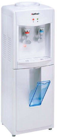 Кулер для воды HOT FROST V118E, напольный, НАГРЕВ/ОХЛАЖДЕНИЕ ЭЛЕКТРОННОЕ, 2 крана, белый, 120211802