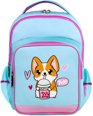 Рюкзак ЮНЛАНДИЯ MILD, 2 отделения, 3 кармана, эрго-спинка, "Corgi", 36х28х18 см, 270679