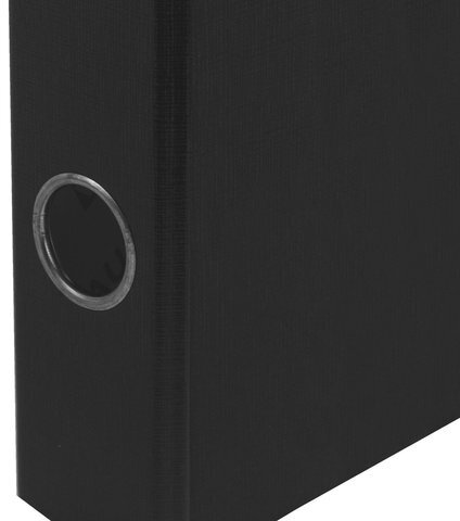 Папка-регистратор BRAUBERG с покрытием из ПВХ, 50 мм, черная (удвоенный срок службы), 220886