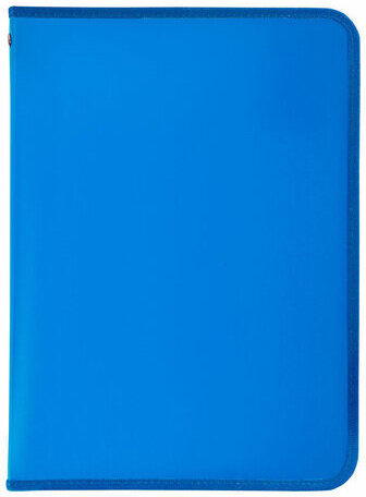 Папка для документов и тетрадей на молнии пластиковая BRAUBERG А4, 320х230 мм, синяя, 271715