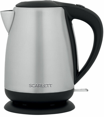 Чайник SCARLETT SC-EK21S93, 1,7 л, 2200 Вт, закрытый нагревательный элемент, сталь