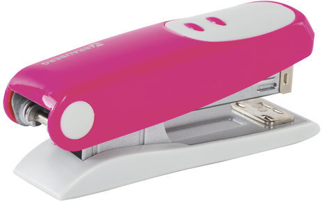 Степлер №24/6, 26/6 BRAUBERG "Germanium", до 20 листов, розовый, ГАРАНТИЯ 5 ЛЕТ, 226575