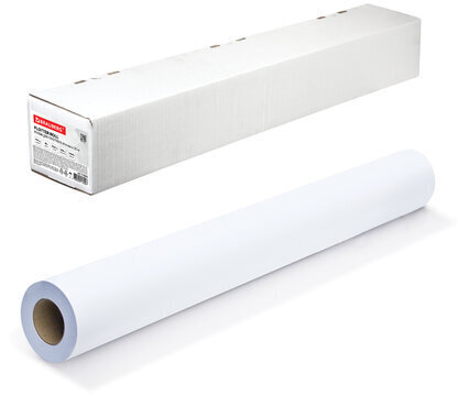 Рулон для плоттера, 914 мм х 30 м х втулка 50,8 мм, 160 г/м2, белизна CIE 146%, BRAUBERG, 110624