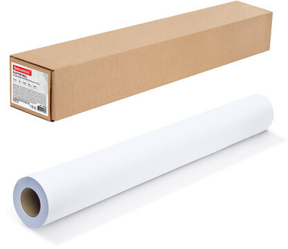 Рулон для плоттера, 914 мм х 30 м х втулка 50,8 мм, 160 г/м2, белизна CIE 146%, BRAUBERG, 110624