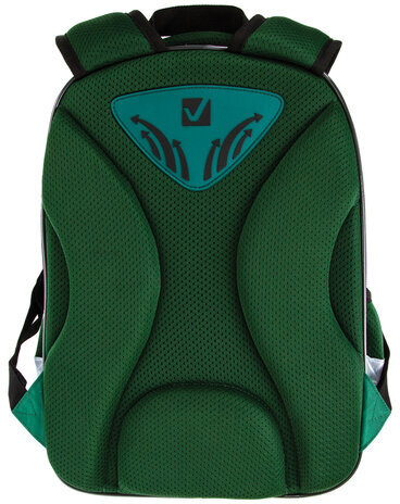 Ранец BRAUBERG QUADRO, 3 отделения, с брелком, "Fire football", 37х28х18 см, 229956