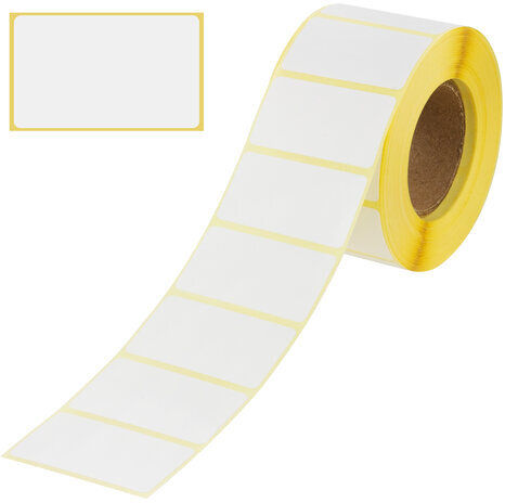 Этикетка термотрансферная ПОЛУГЛЯНЕЦ (43х25 мм), 1000 этикеток в ролике, 52199