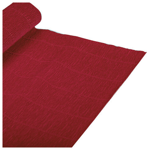 Бумага гофрированная/креповая (ИТАЛИЯ) 140 г/м2, 50х250 см, гранат (983), BRAUBERG FIORE, 112580