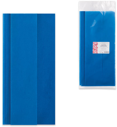 Скатерть одноразовая из нетканого материала спанбонд, 140х110 см, ИНТРОПЛАСТИКА, синяя