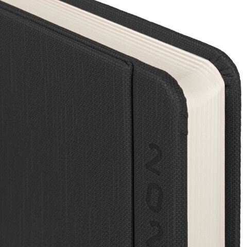 Ежедневник датированный 2023 А5 138x213 мм BRAUBERG "Flap", черный, 114149