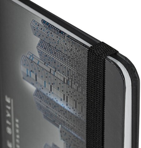 Еженедельник недатированный с резинкой (171х93 мм), BRAUBERG, твердый, УФ-ЛАК, 64 л., "Night City", 114575