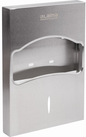 Диспенсер для покрытий на унитаз LAIMA PROFESSIONAL INOX, 1/4 сложения, нержавеющая сталь, матовый, 605704