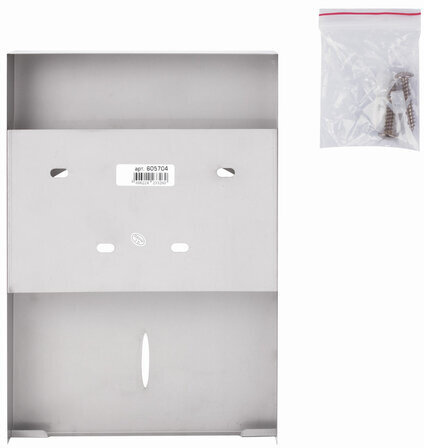 Диспенсер для покрытий на унитаз LAIMA PROFESSIONAL INOX, 1/4 сложения, нержавеющая сталь, матовый, 605704