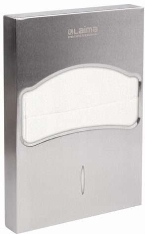 Диспенсер для покрытий на унитаз LAIMA PROFESSIONAL INOX, 1/4 сложения, нержавеющая сталь, матовый, 605704