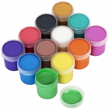 Краски акриловые ПЕРЛАМУТРОВЫЕ для рисования и творчества 12 цветов по 20 мл, BRAUBERG HOBBY, 192436