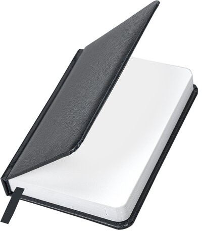 Ежедневник недатированный МАЛЫЙ ФОРМАТ А6 (100х150 мм) BRAUBERG "Select", балакрон, 160 л., черный, 123480