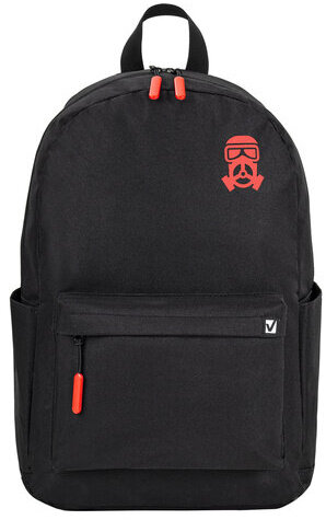 Рюкзак BRAUBERG ENERGETIC универсальный, эргономичный, "Mask", черный, 43х30х16 см, 270797