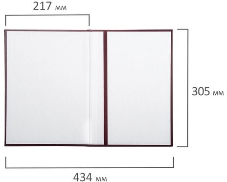 Папка адресная бумвинил "ПОЗДРАВЛЯЕМ!" с виньетками, А4, бордовая, индивидуальная упаковка, STAFF "Basic", 129632