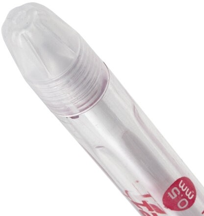 Ручка шариковая масляная PENSAN "Global-21", КРАСНАЯ, корпус прозрачный, узел 0,5 мм, линия письма 0,3 мм, 2221, 2221/12