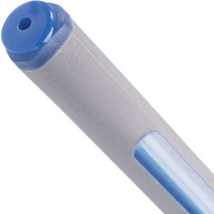 Ручка шариковая масляная BRAUBERG "Extra Glide Soft Grey", СИНЯЯ, узел 0,7 мм, линия письма 0,35 мм, 142929