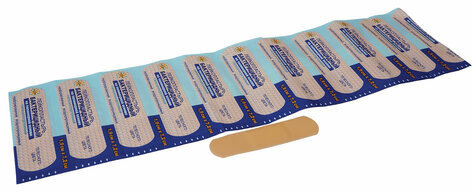 Лейкопластырь бактерицидный LEIKO комплект 1000 шт., 1,9х7,2 см, на полимерной основе, телесного цвета, 213575