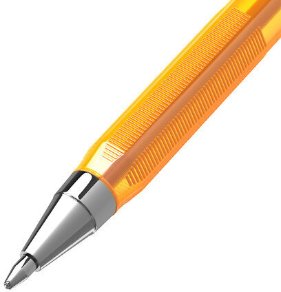 Ручка шариковая BRAUBERG "M-500 ORANGE TONE", СИНЯЯ, корпус тонированный оранжевый, узел 0,7 мм, линия письма 0,35 мм, 143451