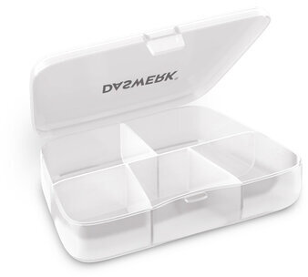 ТАБЛЕТНИЦА / Контейнер для лекарств и витаминов 5 отделений КАРМАННЫЙ, DASWERK, 630849