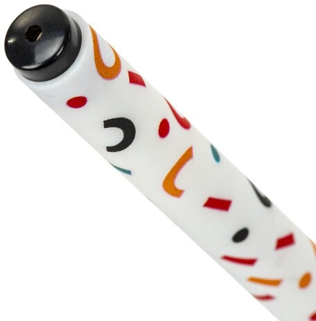 Ручка шариковая BRAUBERG SOFT TOUCH GRIP "CONFETTI", СИНЯЯ, мягкое покрытие, узел 0,7 мм, 143723