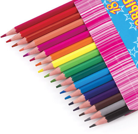 Карандаши цветные BRAUBERG "Pretty Girls", 18 цветов, пластиковые, заточенные, картонная упаковка, 180580