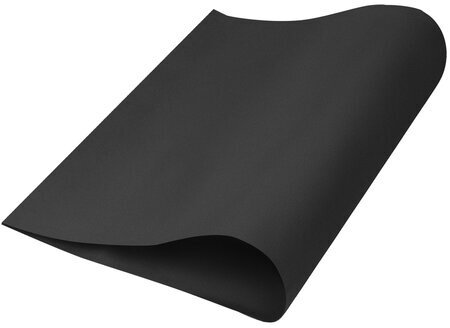 Пористая резина (фоамиран) для творчества, ЧЕРНАЯ, 50х70 см, 1 мм, ОСТРОВ СОКРОВИЩ, 661691