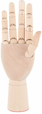 Манекен художественный "РУКА" правая, высота 18 см, дерево, BRAUBERG ART CLASSIC, 192515