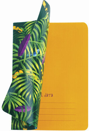 Тетрадь 40 л. в клетку обложка SoftTouch, бежевая бумага 70 г/м2, сшивка, А5 (147х210 мм), ТРОПИКИ, BRAUBERG, 403774