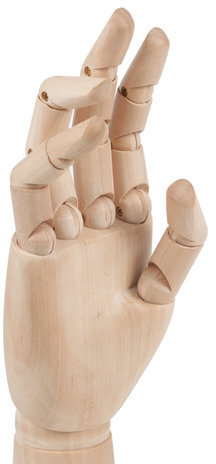 Манекен художественный BRAUBERG ART CLASSIC "РУКА", высота 30 см., мужская левая, дерево, 191296