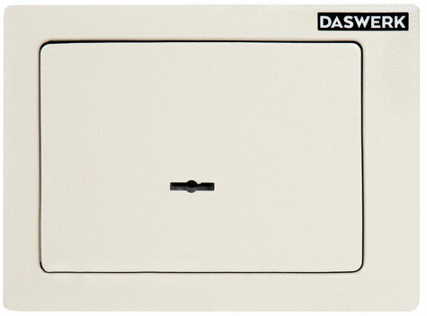 Сейф мебельный DASWERK SC-170KL (170х230х170 мм), ключевой замок, бежевый, 291339