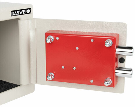 Сейф мебельный DASWERK SC-170KL (170х230х170 мм), ключевой замок, бежевый, 291339