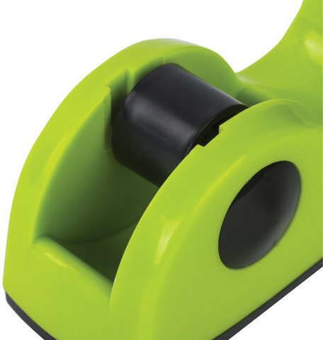 Диспенсер для клейкой ленты BRAUBERG настольный, утяжеленный, средний, салатовый, 11,8х5х5 см, 440143