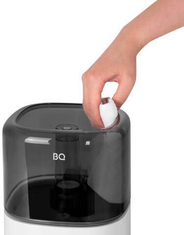Увлажнитель воздуха BQ (БИ-КЬЮ) HDR2000, объем бака 2,5 л, 25 Вт, белый/черный, 86196446