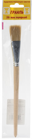 Кисть ГРААЛЬ, щетина, оформительская (1 штука), плоская, №24, КЩпл№24