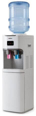 Кулер для воды HOT FROST V115CE, напольный, НАГРЕВ/ОХЛАЖДЕНИЕ ЭЛЕКТРОННОЕ, шкаф, 2 крана, белый, 120211505