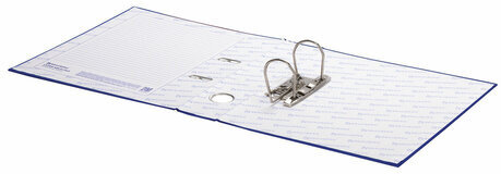 Папка-регистратор BRAUBERG с покрытием из ПВХ, 50 мм, синяя (удвоенный срок службы), 220888