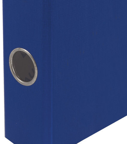 Папка-регистратор BRAUBERG с покрытием из ПВХ, 50 мм, синяя (удвоенный срок службы), 220888