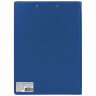 Папка-планшет BRAUBERG, А4 (340х240 мм), с прижимом и крышкой, картон/ПВХ, РОССИЯ, синяя, 221489