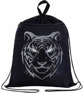 Мешок для обуви BRAUBERG, с петлёй, карман на молнии, 47х37 см, &quot;Tiger&quot;, 271610