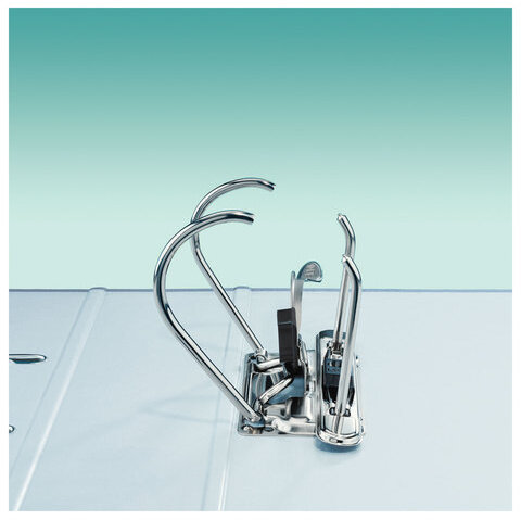 Папка-регистратор LEITZ, механизм 180°, покрытие пластик, 80 мм, зеленая, 10101255, 10101255P